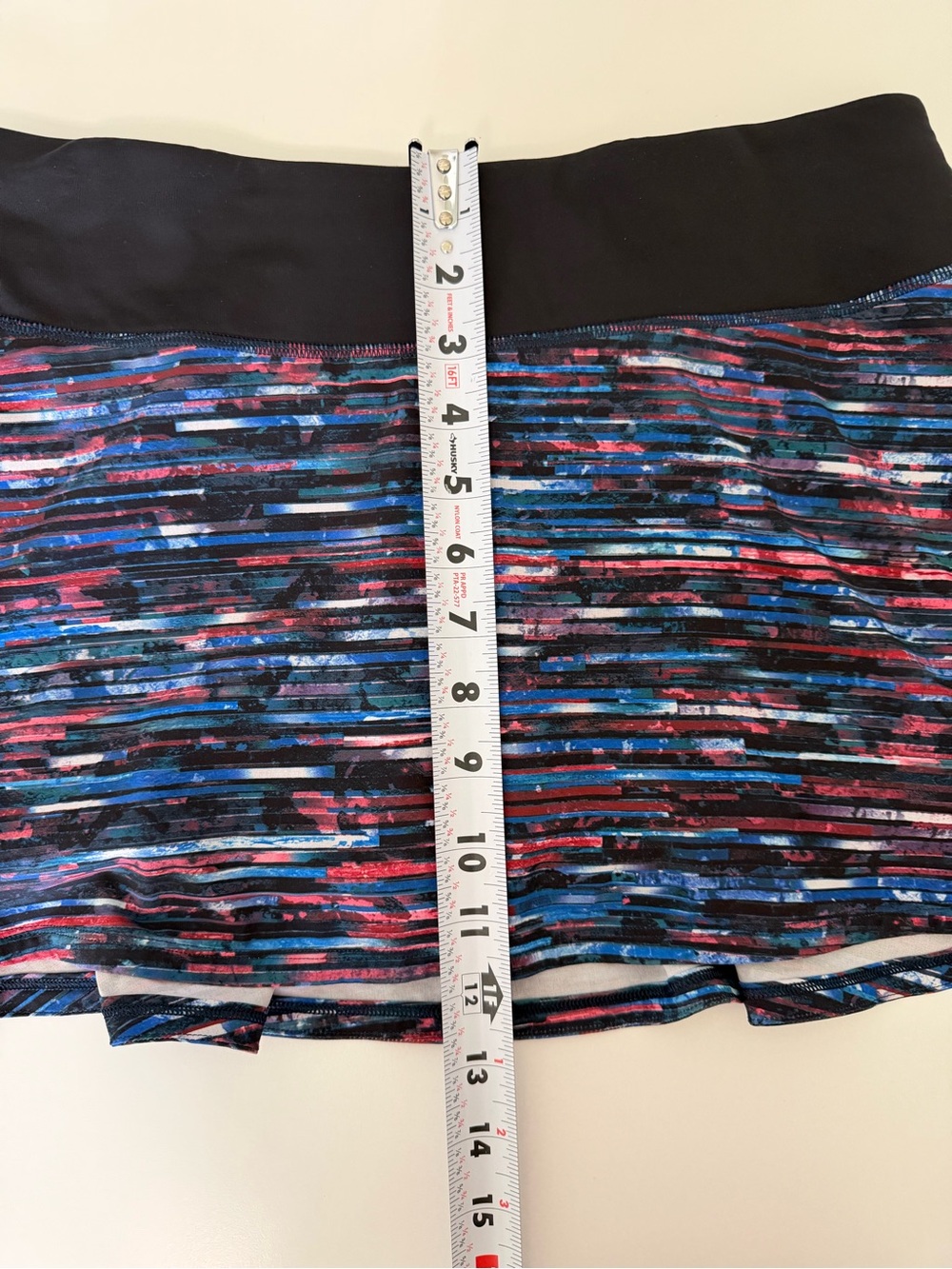 Lululemon 6 Tennis Pickle Ball Athletic Skirt Play off the Pleats Black Multi - Picture 14 of 16